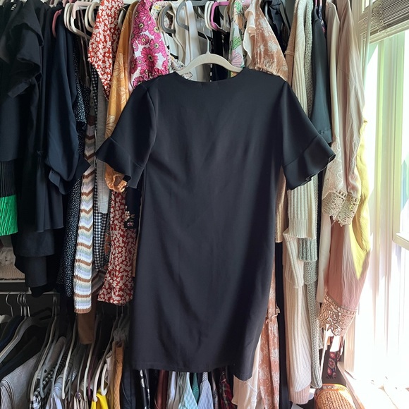 PLT Black Button Dress - Picture 5 of 9